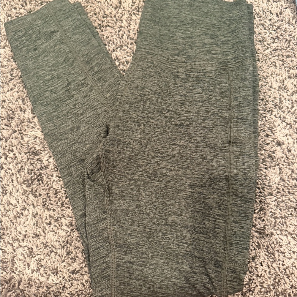 Aerie OFFLINE High-Rise Leggings - Heathered Green